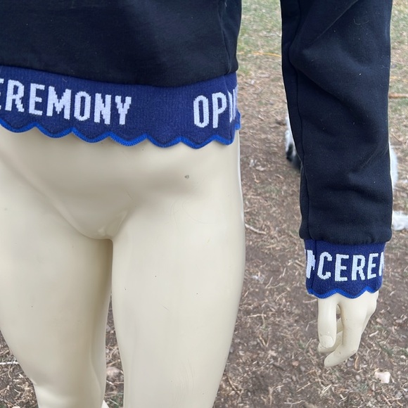 Last chance * Opening Ceremony logo scalloped trim pullover sweater - Picture 2 of 7